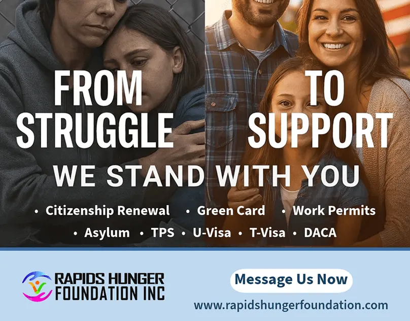 Rapids Hunger Foundation USA Content Design