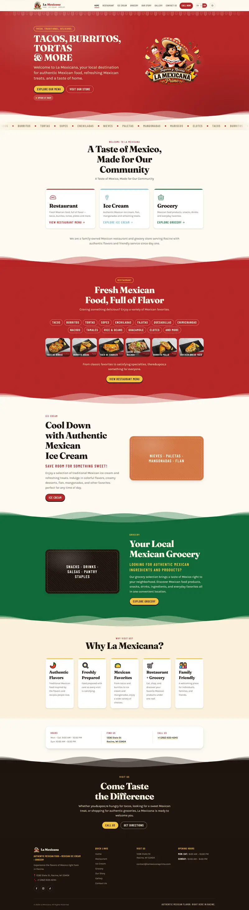 La Mexicana Primo website