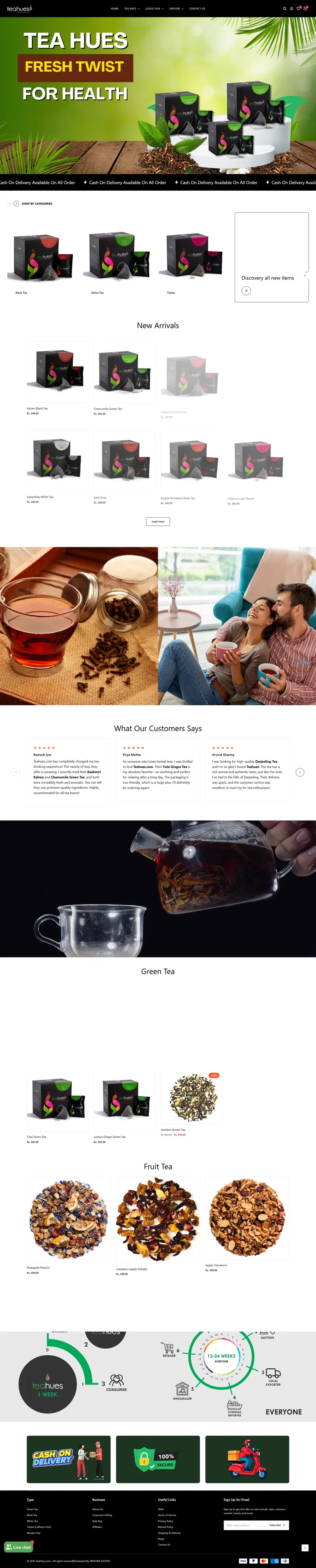 Teahues website